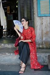 Set Áo Dài Sắc Xuân kèm quần suông Cói Design