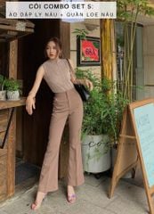 Quần ống loe Gold Cói Design