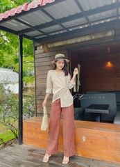 Quần suông linen tưng premium Cói Design