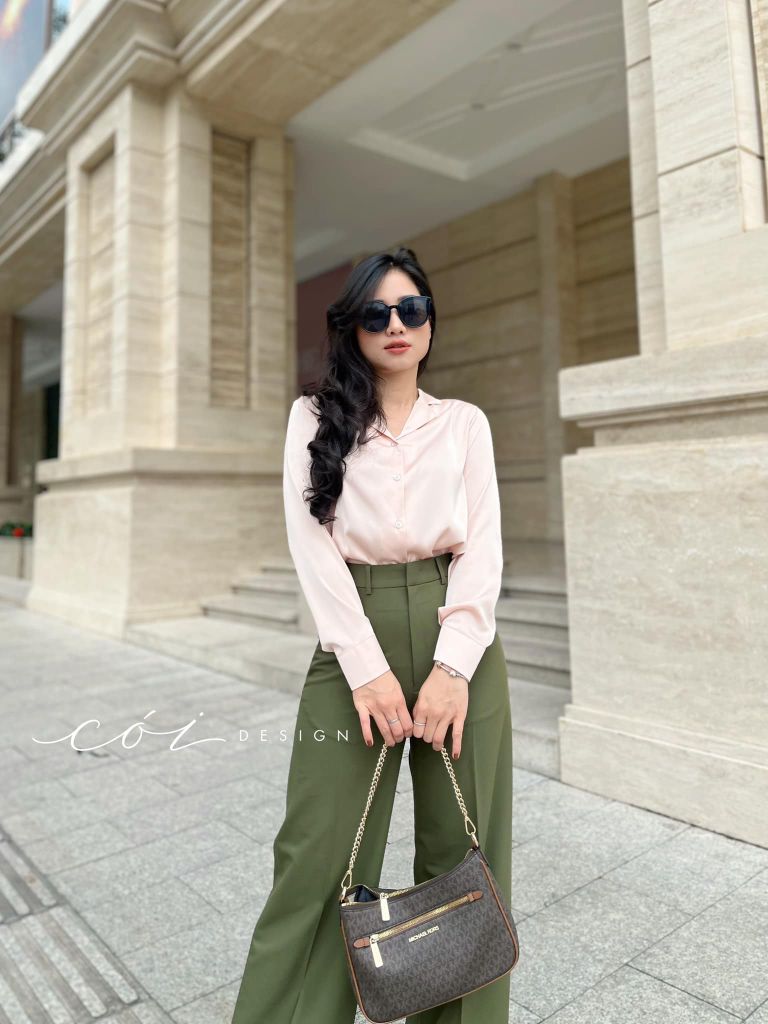 Quần ống suông gold Cói Design