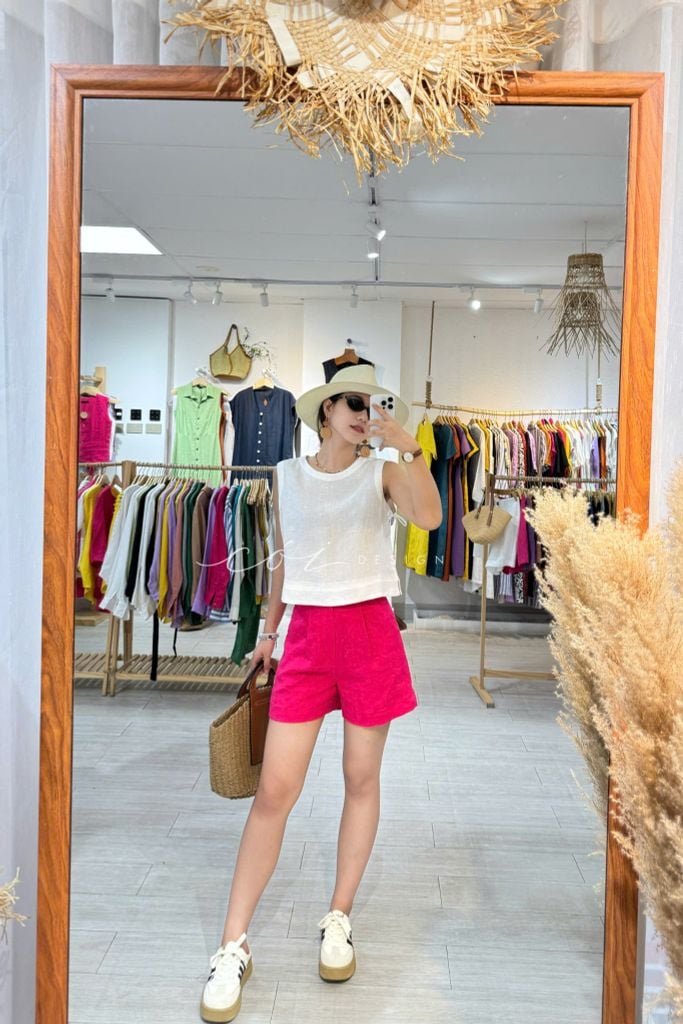 Quần short blazer linen prenium  Cói Design