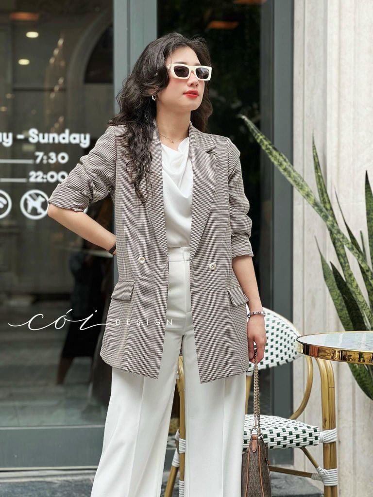 Áo blazer chất gold Cói Design
