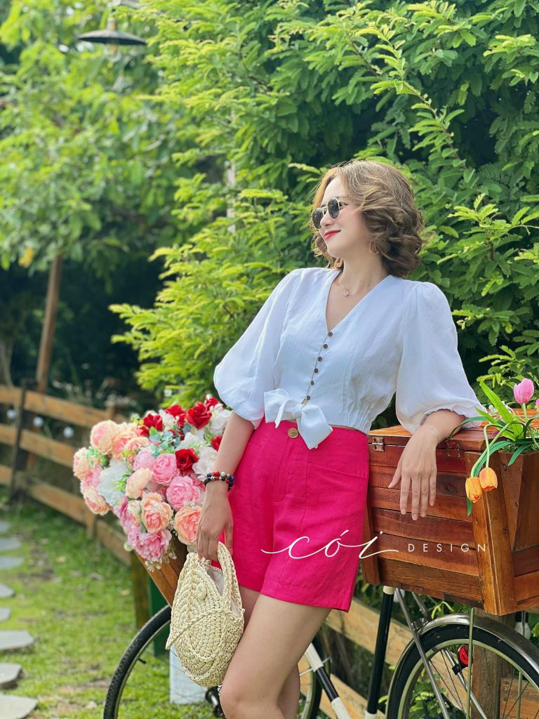 Quần short linen TT Cói Design