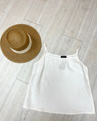 Áo 2 dây cổ tròn linen tưng premium Cói Design