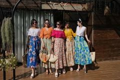 Chân váy tầng linen Cói Design