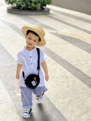 Áo cổ trụ em bé Cói Design