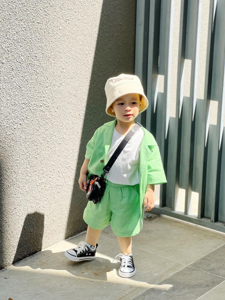Áo danton em bé linen Kid Studio