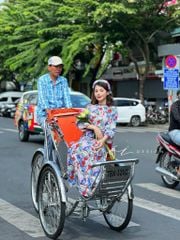Set áo dài Sắc Xuân Bên Thềm  Cói Design