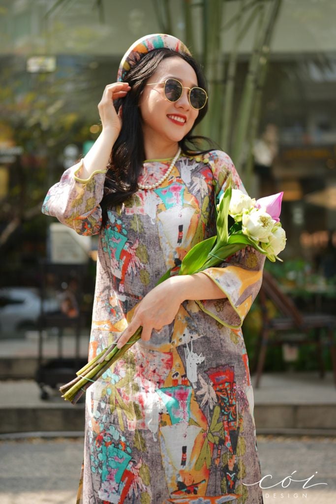 Áo Dài Sắc Xuân Bên Thềm Cói Design