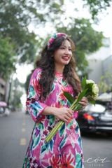 Set áo dài Sắc Xuân Bên Thềm  Cói Design