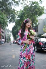Set áo dài Sắc Xuân Bên Thềm  Cói Design