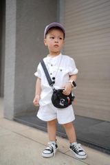 Áo cổ trụ em bé Cói Design