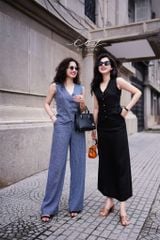 Chân váy suông xẻ tà linen tưng premium Cói Design