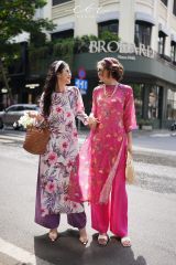 Áo Dài Sắc Xuân Bên Thềm Cói Design