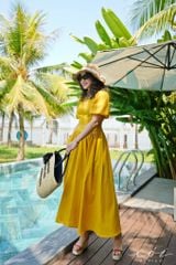 Set chân váy tay phồng Linen hàn Cói Design