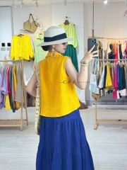 Chân váy tầng Linen tưng premium Cói Design