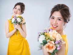 Đầm linen rút túi sát nách Cói Design