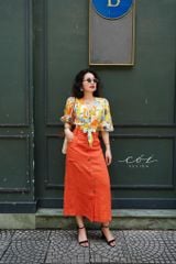 Chân váy TT Linen tưng premium Cói Design
