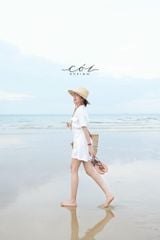 Jumpsuit ngắn cổ danton Linen tưng premium Cói Design