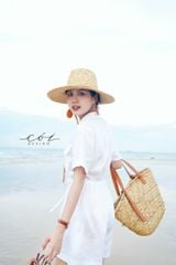 Jumpsuit ngắn cổ danton Linen tưng premium Cói Design