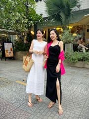 Đầm suông xoắn lưng Linen tưng premium Cói Design