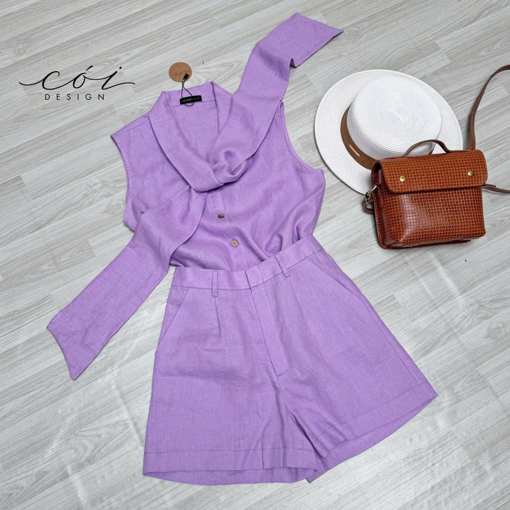 Quần short blazer linen prenium  Cói Design