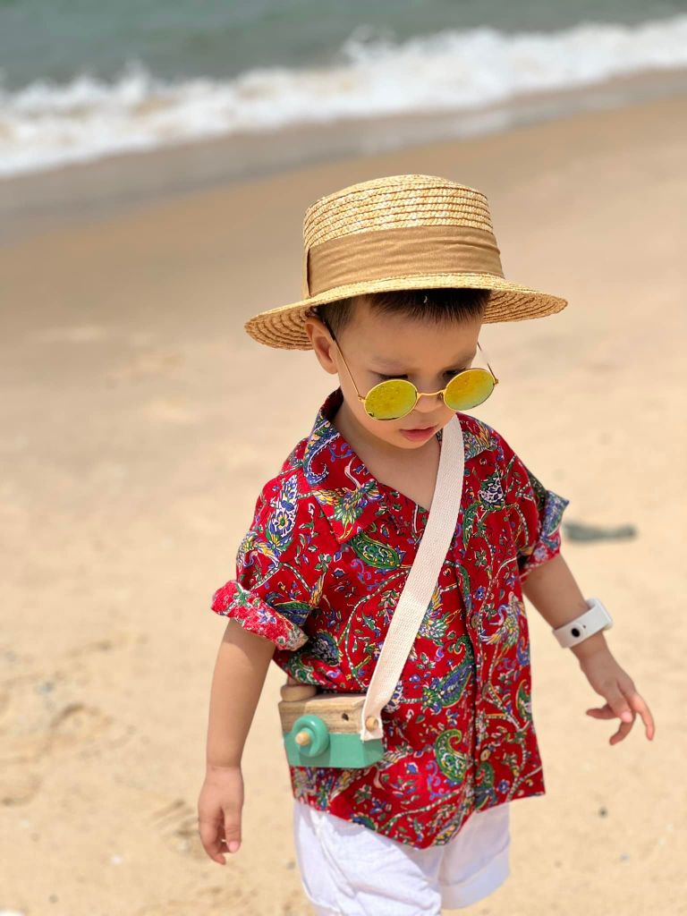 Áo danton em bé linen Kid Studio