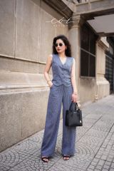 Set Gile Quần Suông Sọc Linen Cói Design