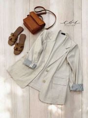 Áo blazer tay dài linen Cói Design