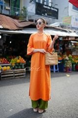 Quần suông linen tưng premium Cói Design