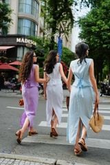 Chân váy suông xẻ tà linen tưng premium Cói Design