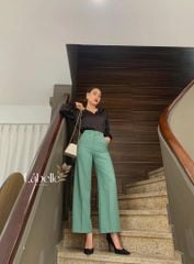 Quần ống suông gold Lá Belle