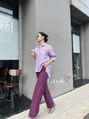 Quần ống suông gold Lá Belle