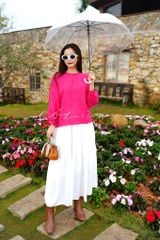 Áo nút bọc xẻ vai linen tưng premium Cói Design