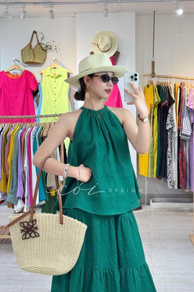 Áo yếm Linen tưng premium Cói Design