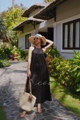 Đầm yếm suông Linen tưng premium Cói Design