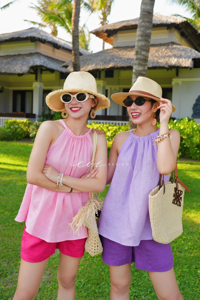 Áo yếm Linen tưng premium Cói Design