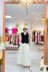 Chân váy 8 mảnh Linen tưng premium Cói Design