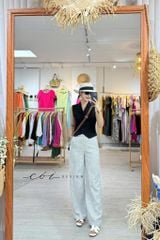 Quần suông linen tưng premium Cói Design