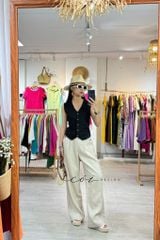 Quần Suông Linen Tưng Túi Hàm Ếch Cói Design