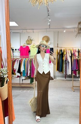 Chân váy lụa Cói Design