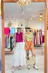 Áo sát nách croptop cổ sơ mi Linen Cói Design