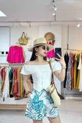 Quần short xếp ly linen Cói Design