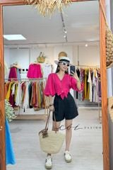 Quần short xếp ly linen Cói Design