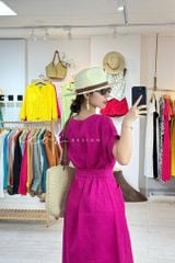 Đầm suông tt kèm belt linen tưng Cói Design