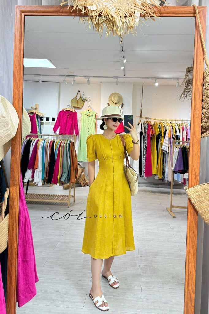 Đầm linen 8 mảnh Cói Design