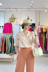 Áo lụa danton tay dài Cói Design