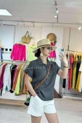 Áo sơ mi 2 túi mổ linen tưng premium Cói Design