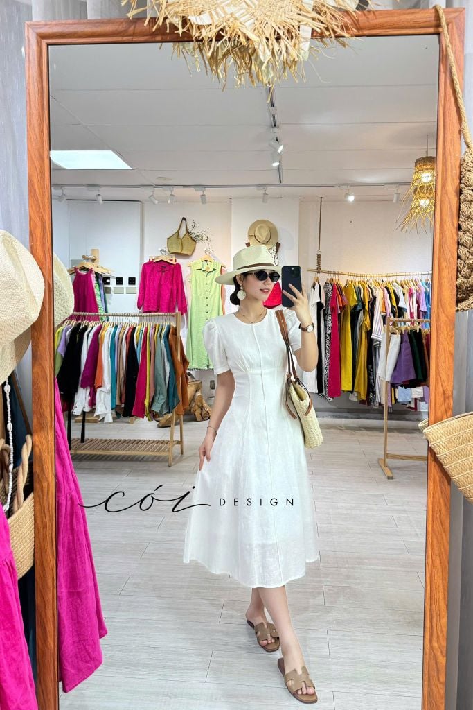 Đầm linen 8 mảnh Cói Design