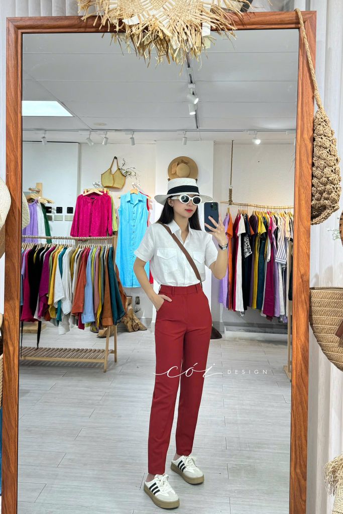 Quần ống đứng gold Cói Design